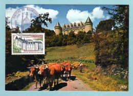 Carte Maximum 1975 -  Château De Rochechouart - YT 1809 - Rochechouart - 1970-1979