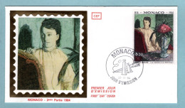 FDC Monaco 1990 - Edgar Degas - La Femme à La Potiche - YT 1716 - FDC