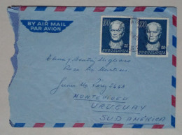 Yougoslavie - Enveloppe D'air Circulé Avec Timbres (1962) - Used Stamps