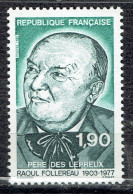 10ème Anniversaire De La Mort De Raoul Follereau, "père" Des Lépreux - Unused Stamps