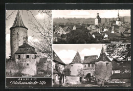 AK Prichsenstadt / Ufr., Panorama, Altes Stadttor & Eulenturm  - Sonstige & Ohne Zuordnung