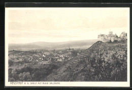 AK Neustadt A. Saale, Ruine Salzburg Und Panorama  - Sonstige & Ohne Zuordnung