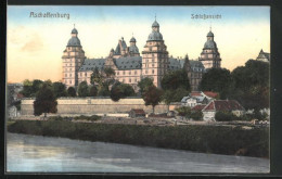 AK Aschaffenburg, Schlossansicht  - Aschaffenburg