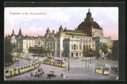 AK Frankfurt A. M., Strassenbahn Am Schauspielhaus  - Tramways