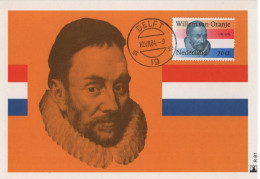 Netherlands Nederland 1984 Maximum Card, Prins Prinz Willem Wilhelm Van Von Oranje, Canceled In Delft - Cartoline Maximum