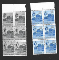 Seychelles 1956 French Colony Bicentennial Set Of 2 In Matched Marginal Blocks Of 6 MNH - Seychellen (...-1976)