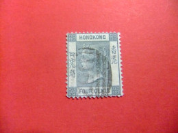 42 HONG KONG 1863 - 1877 / REINE VICTORIA / YVERT 9 FU Filigrane CC Dent.14 - Used Stamps