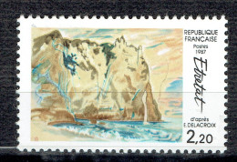 Vue D'Etretat D'après E. Delacroix - Unused Stamps
