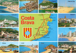 CPSM Costa Brava-Multivues-Timbre       L2957 - Autres & Non Classés