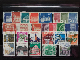 SVIZZERA - Ordinarie Anni '60/'80 - Nuovi ** - Facciale Frs Sv 12,30 (sottofacciale) + Spese Postali - Unused Stamps