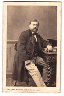 Photo Atelier Mulnier, Paris, 25 Boulevart Des Italiens, Portrait De Edelmann Avec Vollbart Im Anzug  - Anonyme Personen