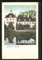 Goldfenster-AK Lütjenburg, Schloss Panker Mit Leuchtenden Fenstern  - Other & Unclassified