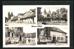 AK Aken / Elbe, Kirchstrasse, Rathaus Und Postamt  - Aken