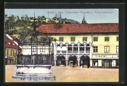 AK Bruck An Der Mur, Historischer Brunnen Und Kornmesserhaus  - Sonstige & Ohne Zuordnung