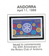 980411 Andorra 20th Anniversary - Rotary Club