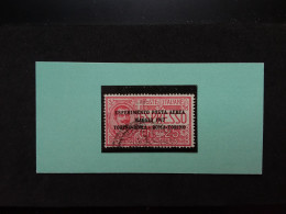 REGNO - Posta Aerea - N. 1 Timbrato - Valore Sassone 65,00 Euro + Spese Postali - Airmail