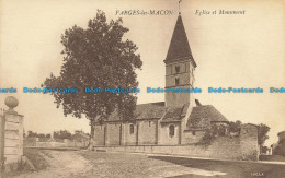 R661510 Farges Les Macon. Eglise Et Monument. Bourgeois Freres - Monde