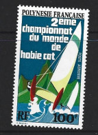 French Polynesia 1974 Catamaran Championship Airmail Single MNH - Ungebraucht