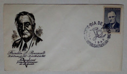 Argentine - Enveloppe Premier Jour Sur Le Thème De La Journée Des Amériques Avec Timbre Roosevelt (1946) - FDC
