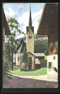 Künstler-AK Alfred Mailick: Kirche In Einem Dorf Des Voralpenlandes  - Mailick, Alfred