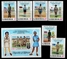 LIB-07- LIBERIA - 1971 - MNH - SCOUTS- 13TH INTERNATIONAL BOY SCOUTS JAMBOREE JAPAN'71 - Liberia