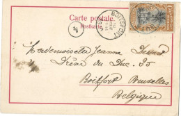 !!! CONGO, CPA DE 1910 DE BUTA POUR BOITSFORT (BELGIQUE) - Storia Postale