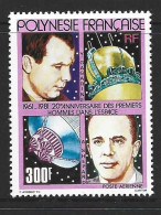 French Polynesia 1981 Manned Space Flight Anniversary 300 Fr. Airmail Single MNH - Nuovi