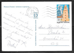 Tunisia, (8-3 1978) Picture Postcard To Czechoslovakia  - Tunisia