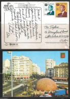 1990 Morocco 3.00d & 0.60d Hassan (18-9-1990) On PPC To USA - Marocco (1956-...)