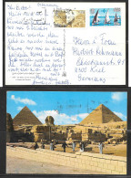 1985 Egypt (9-4) Ppc To Germany, Sailboats - Brieven En Documenten