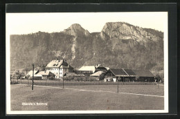 AK Oberalm, Ortsansicht Mit Gebirge  - Autres & Non Classés