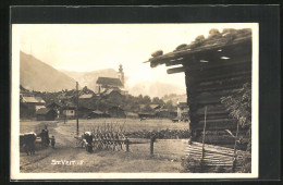 AK St. Veit I. P., Hütte Gegen Kirche  - Other & Unclassified