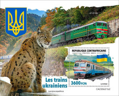 Centrafrica 2023, Trains In Ukraine, Linx, BF - Big Cats (cats Of Prey)
