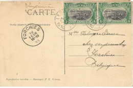 !!! CONGO, CPA DE 1910 DE LÉOPOLDVILLE POUR FORCHIES  (BELGIQUE) - Briefe U. Dokumente