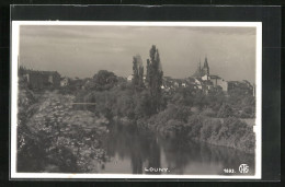 AK Laun / Louny, Flusspartie Mit Blick Zum Ort  - Czech Republic