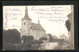 AK Drahotus, Ortspartie Mit Kirche  - Czech Republic