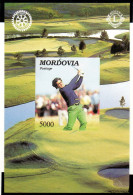 980505 Russia Mordovia Rotary International Lions Golf Imperf Ss - Rotary, Lions Club