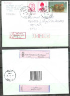 2001 South Korea Postal History Personalized Stamp To Lithuania - Corée Du Sud