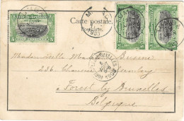 !!! CONGO, CPA DE 1903 DE TUMBA POUR FOREST-LEZ-BRUXELLES (BELGIQUE) - Storia Postale