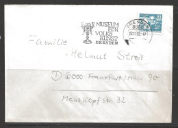 1982 Dresden Museum, 22.11.82 - Lettres & Documents