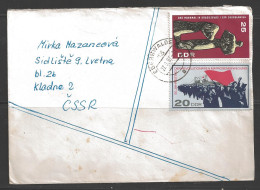 1967 Eberswalde (27.9.67) To Czechoslovakia - Storia Postale