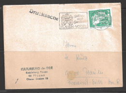 1980 Plauen 26.9.80, Fancy Cancel - Lettres & Documents