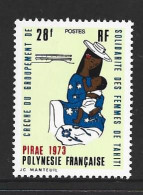 French Polynesia 1973 Day Nursey 28 Fr. Single MNH - Ongebruikt