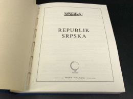Schaubek Rep. Srpska 1992-2014 Vordrucke Brillant Im Schraubbinder Neuwertig (5903 - Pré-Imprimés