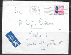 1967 Israel (18.1.67) To Czechoslovakia - Covers & Documents