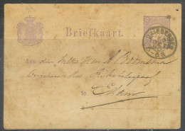 1880 Postal Card Used Driebergen  - Briefe U. Dokumente