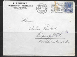 1934 Gravenhage, Corner Card To Germany - Lettres & Documents