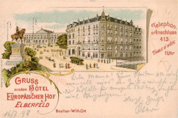 73949782 Elberfeld_Barmen Hotel Europaeischer Hof Deutsche Reichspost Denkmal Li - Wuppertal