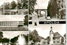 73908700 Apolda Lohteich Polytechn Oberschule Leuchtfontaene Im Lohteich Viadukt - Apolda