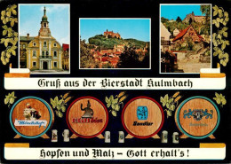 73908688 Kulmbach Bierstadt Rathaus Burg Fachwerkhaus Bierfaesser - Kulmbach